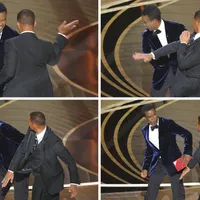 Will Smith, hulit și lăudat, după ce l-a pocnit pe Chris Rock pe scena Oscarurilor. / Foto: bbc.com