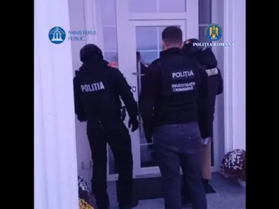 Percheziții la Suceava - Foto: captură Poliția Română- Ministerul Public