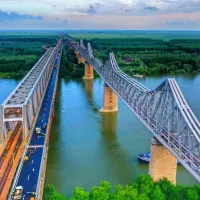 Lucrările de reabilitare la podul peste braţul Borcea, situat pe Autostrada A2 - Foto: Facebook
