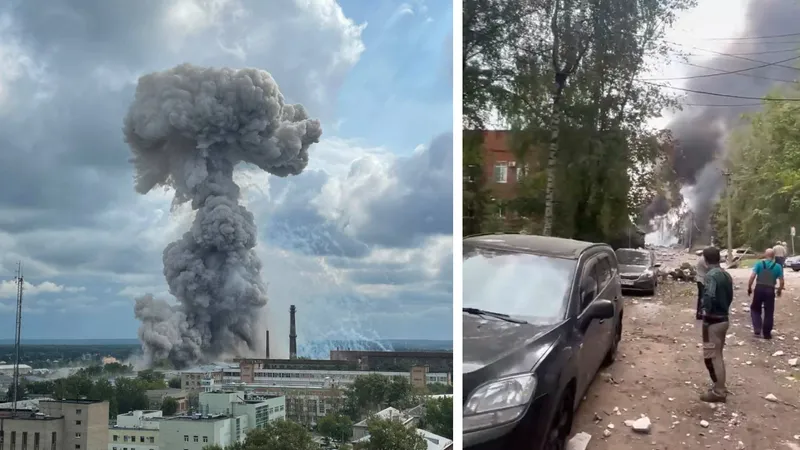 Explozie lângă Moscova - Foto: Twitter/ @bayraktar_1love