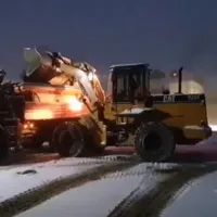 Zăpadă la Rânca/FOTO: DRDP Craiova