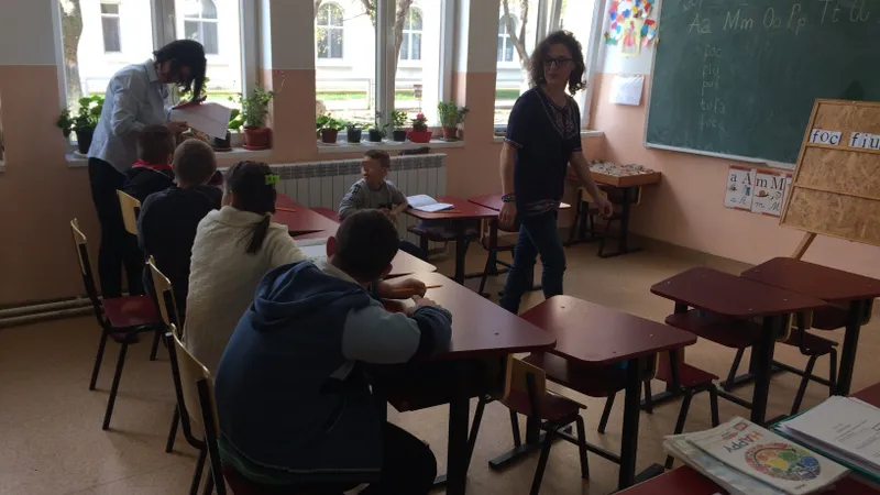 Irina Baltatescu ne-a facut turul scolii. Foto: Newsweek Romania