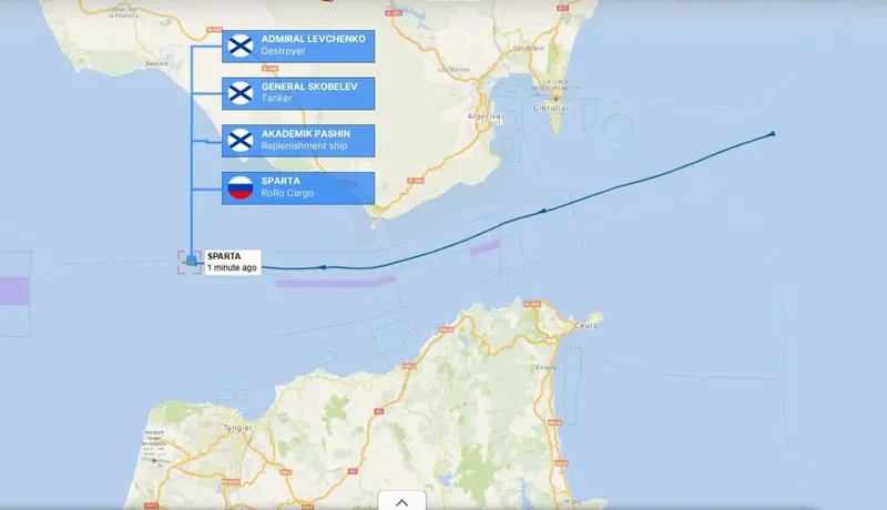 Rusia &icirc;și cară armament prin Mediterana. Portul Tartus din Siria, pus la dispoziția Moscovei  - Foto: ItaMilRadar