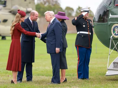 Donald și Melania Trump, primiți de Prințul și Prințesa de Wales - Foto: Profimedia Images