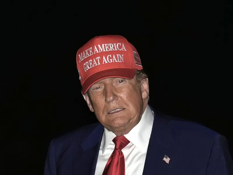 Trump, la întoarcerea din turneul politic ocazionat de împlinirea a 100 de zile de mandat - Foto: Profimedia Images