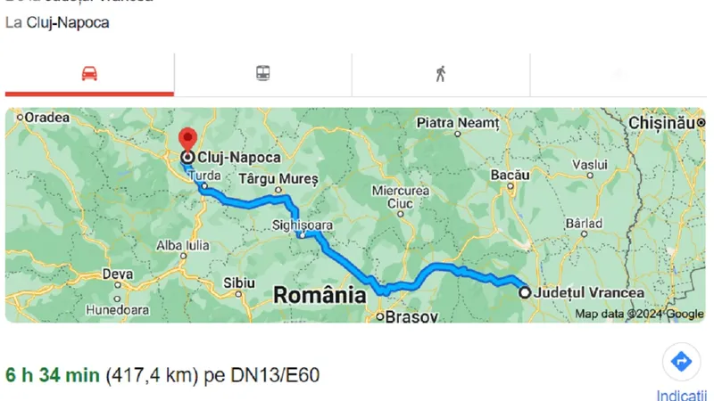 Vrancea- Cluj
