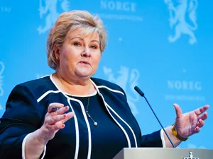 Erna Solberg, amendată de ziua ei de naștere/Foto: astenposten