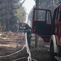 Pompierii încearcă să stingă focul - Foto: Profimedia image