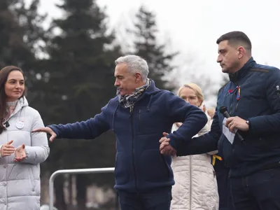 Anamaria Gavrilă, George Simion, Călin Georgescu - Foto: INQUAM PHOTOS / George Călin