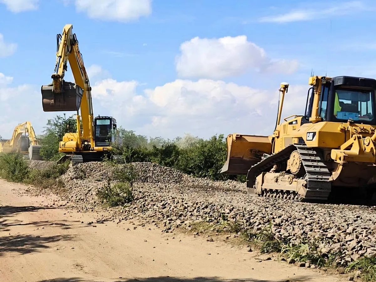 Lucrările de modernizare și electrificare a căii ferate București - Giurgiu - Foto: CFR Infrastructura
