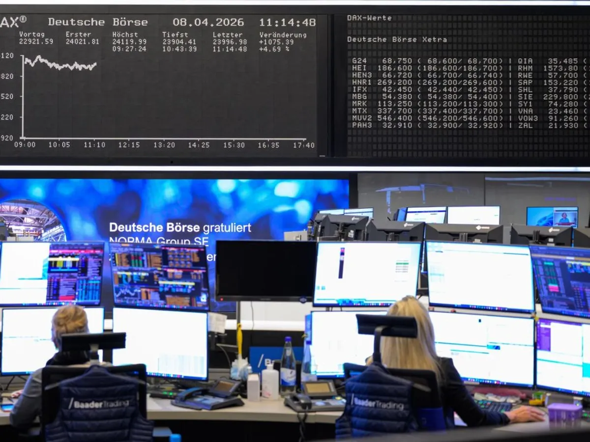 Evoluţia indicelui Dax, la Bursa Germană, de la Frankfurt pe Main - Foto: Profimedia Images