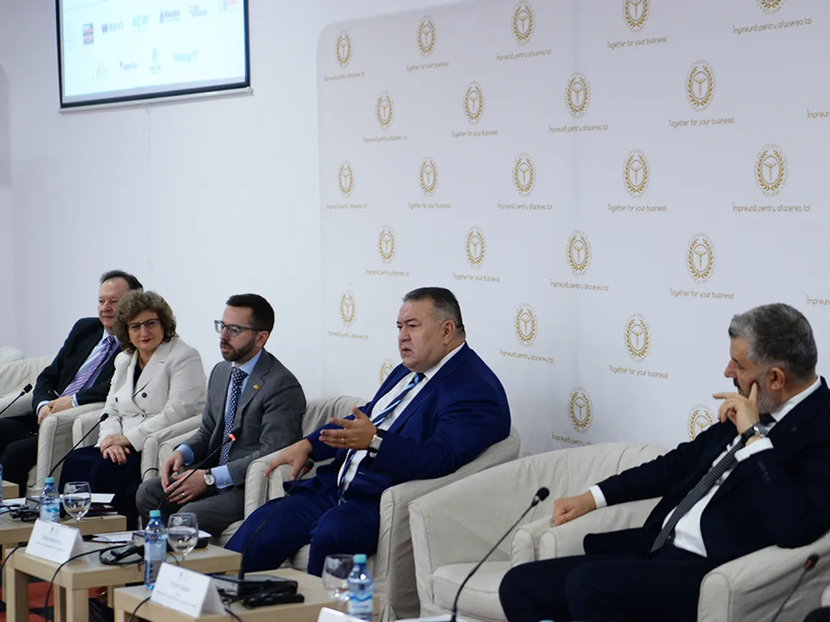 Camera de Comerț și Industrie a României și Ambasada Statelor Unite ale Americii (SUA) în România au organizat „Forumul American de Dialoguri Comerciale pentru Securitatea Apei și Alimentelor în România, Moldova și Ucraina” Foto: CCIR