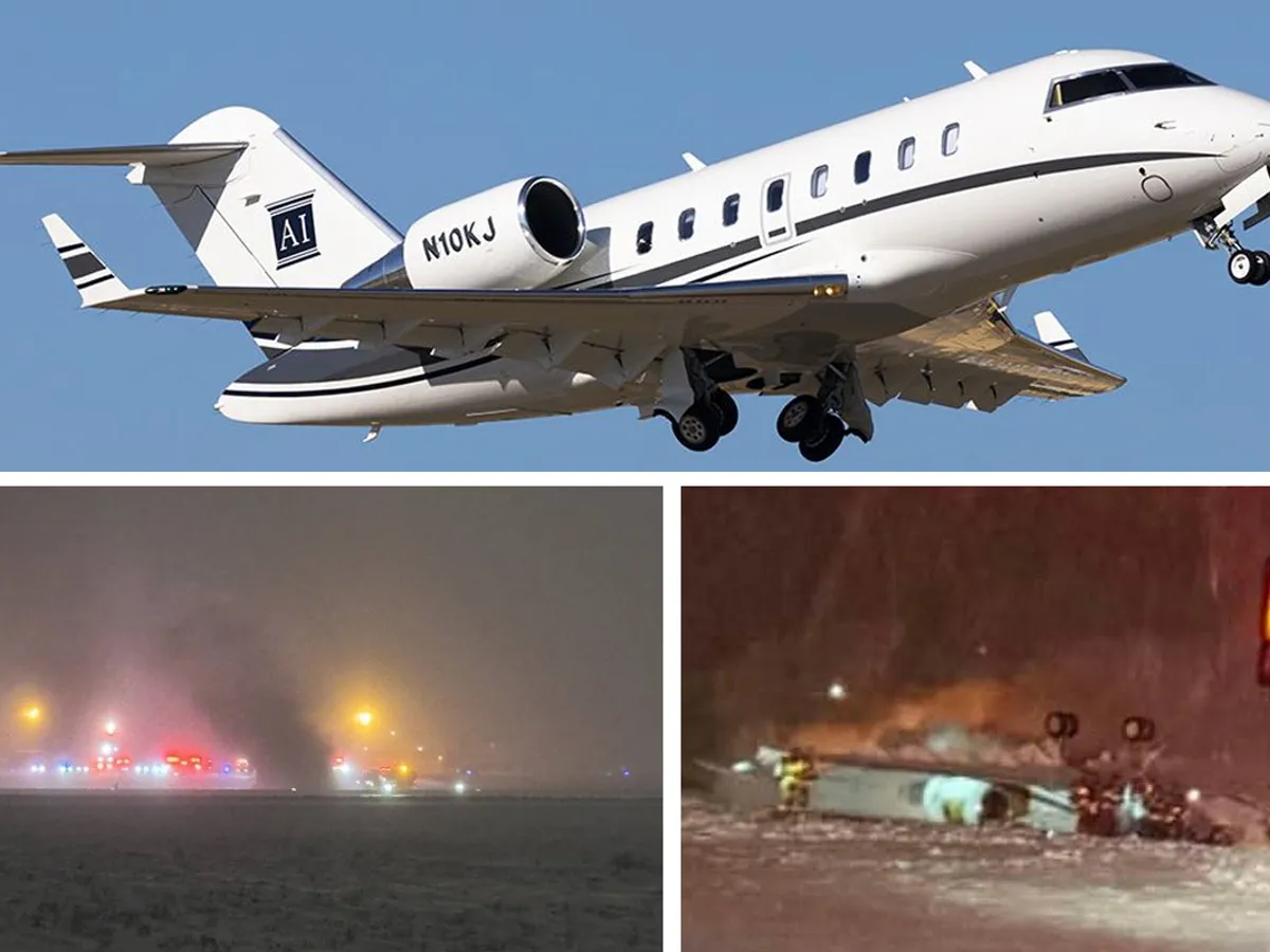 Accident aviatic grav în Maine, SUA. Un avion privat cu opt persoane s-a prăbușit la decolare