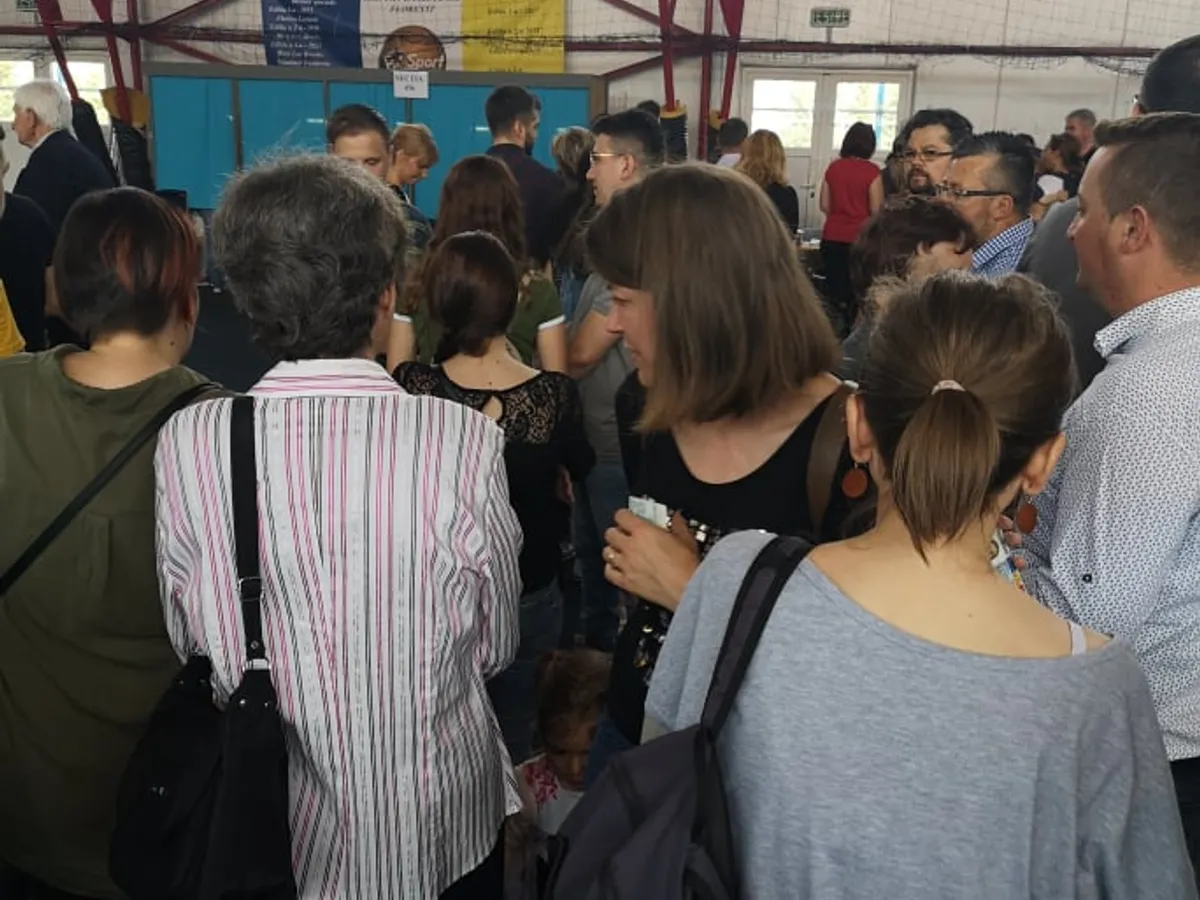 Una din secțiile de vot din Cluj. FOTO: Mirela Bonchiș