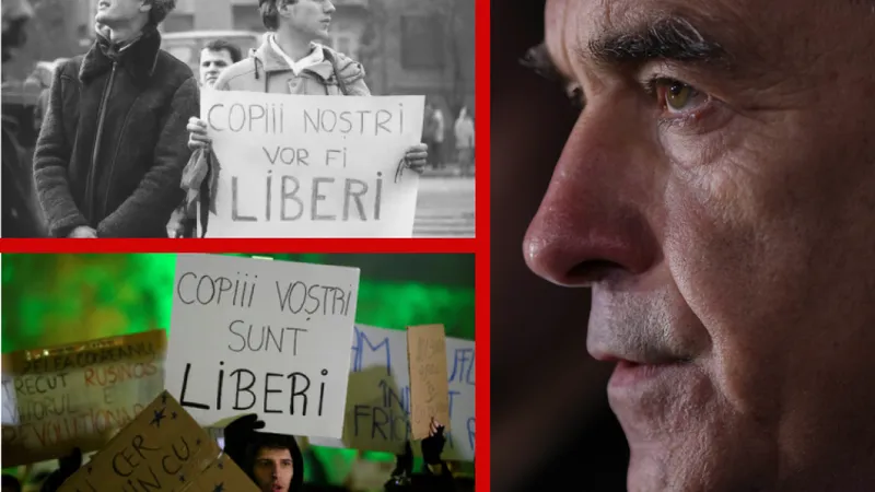 România, la un pas de negura comunismului: „Copiii noștri vor fi liberi. Copiii voștri sunt liberi!” - Foto: Profimedia images