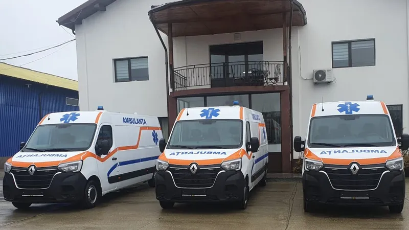 Ambulanțe donate - Foto: Remus Cernea