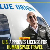 Compania lui Jeff Bezos, Blue Origin, a primit licența de a transporta oameni în spațiu/FOTO: Facebook/blueorigin
