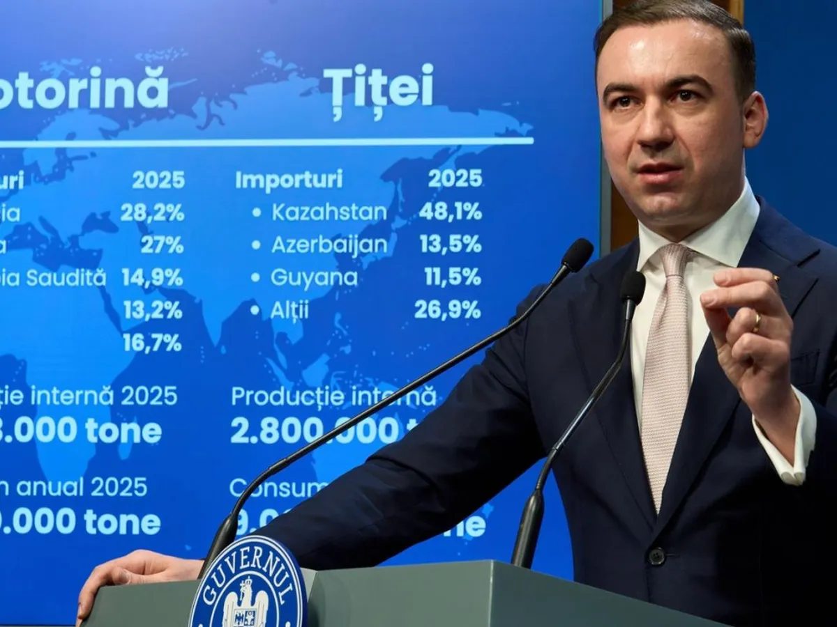 Ministerul Energiei, Bogdan Ivan, vrea să declare situație de criză, pe piața țițeiului. Ce măsuri a propus?