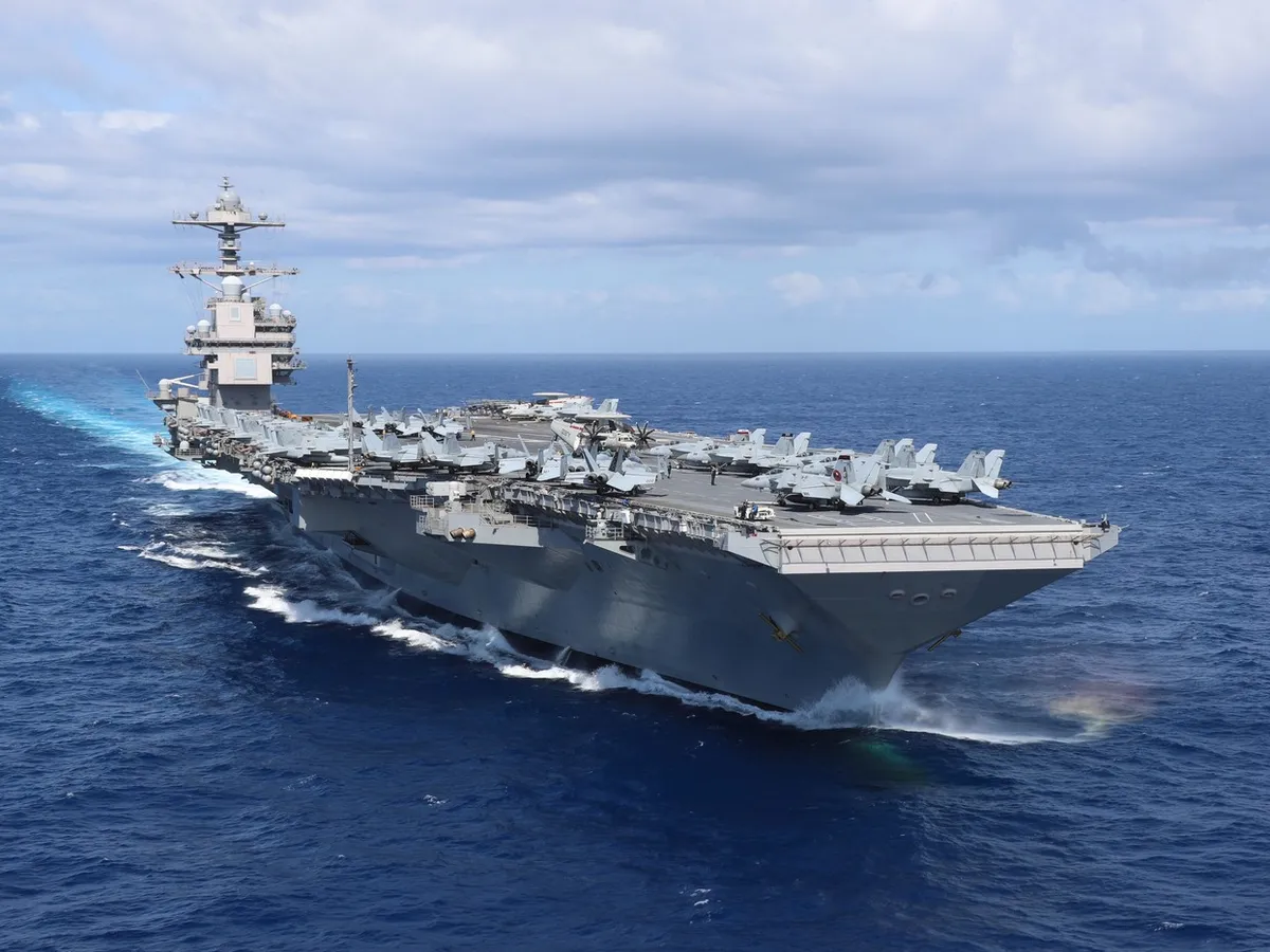 Cel mai mare portavion din lume, USS Gerald Ford - Foto: Profimedia Images