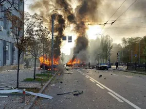 Rachetele rusești au lovit la Kiev- Foto: Twitter