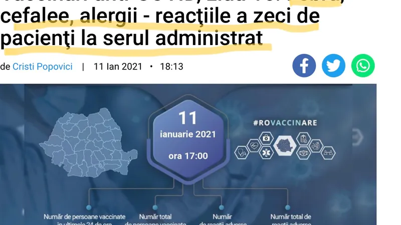 Titlul știrii de pe site-ul Antenei 3