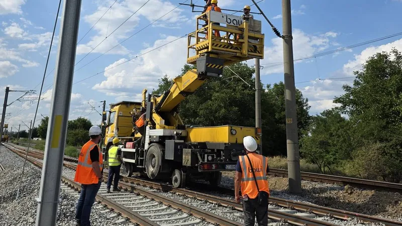Liniile ferate moderne au traverse din beton. CFR folosește însă și traverse din lemn. Explicația? - Foto: Facebook (Imagine cu rol ilustrativ)
