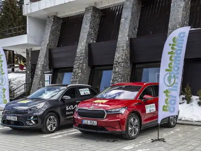 Skoda Enyaq iV, votată Best Electric Car in Romania 2021. Kia e-Niro a luat premiul de popularitate. / Foto: Bogdan Para