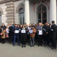 Unul din protestele de vineri ale magistraților Foto: Facebook Cristi Danileț