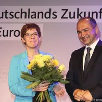 Octavian Ursu, alături de șefa CDU Annegret Kramp-Karrenbauer
