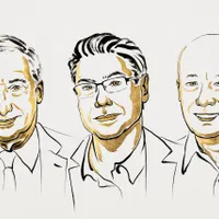 Joel Mokyr, Philippe Aghion și Peter Howitt - Foto: nobelprize.org