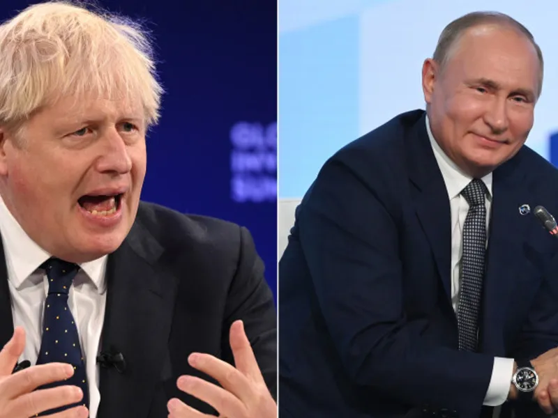 Ca "democraţie liberă", Ucraina "trebuie să poată să continue să aspire să adere la NATO", a declarat premierul britanic Boris Johnson. / Foto: digi24.ro