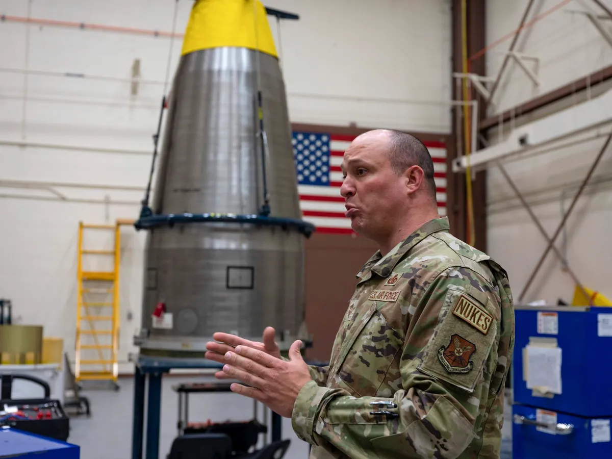 Racheta nucleară Minuteman III, ce urmează să fie înlocuită de Sentinel - Foto: Profimedia Images (imagine cu rol ilustrativ)