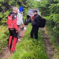Trei bărbați din Ucraina, salvați de pe munte de Salvamont Maramureș - Foto: Salvamont Maramures