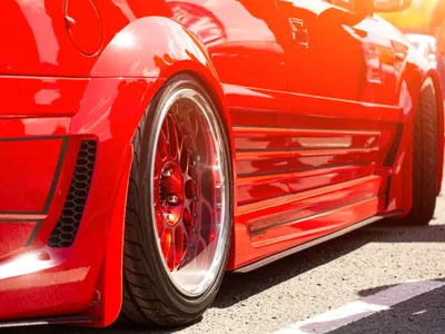 Detaliu la un Ferrari Testarossa - Foto: Freepik/pereslavtseva