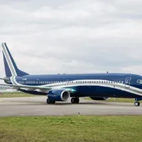 Boeing 737-900ER, aeronava cu care a zburat președintele Klaus Iohannis în Japonia și SIngapore - Foto: Boardingpass / Facebook