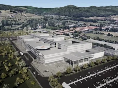 Macheta realizată pe computer a viitorului spital regional din Cluj