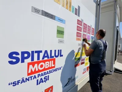 Spitalul modular mobil de la Iași/FOTO: ziaruldeiasi.ro