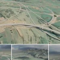 Primii 17,6 km ai autostrăzii Sibiu-Făgăraş, construiți de o firmă turcească după 8 ani de chin - Foto: Facebook/Sorin Grindeanu/colaj