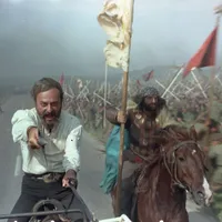 În filmul „Mihai Viteazul”, Amza Pellea, interpretul voievodului, apare ca victorios la Călugăreni - Foto: Facebook/Studiourile Buftea