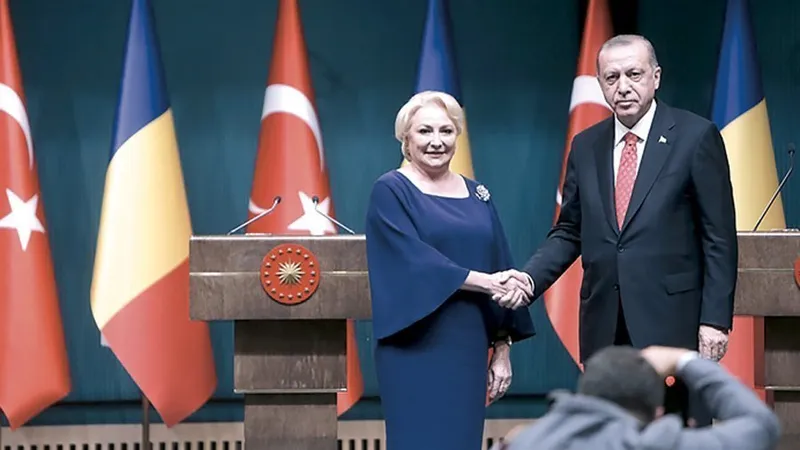 Viorica Dăncilă s-a întâlnit cu președintele turc
Erdoğan, la Ankara