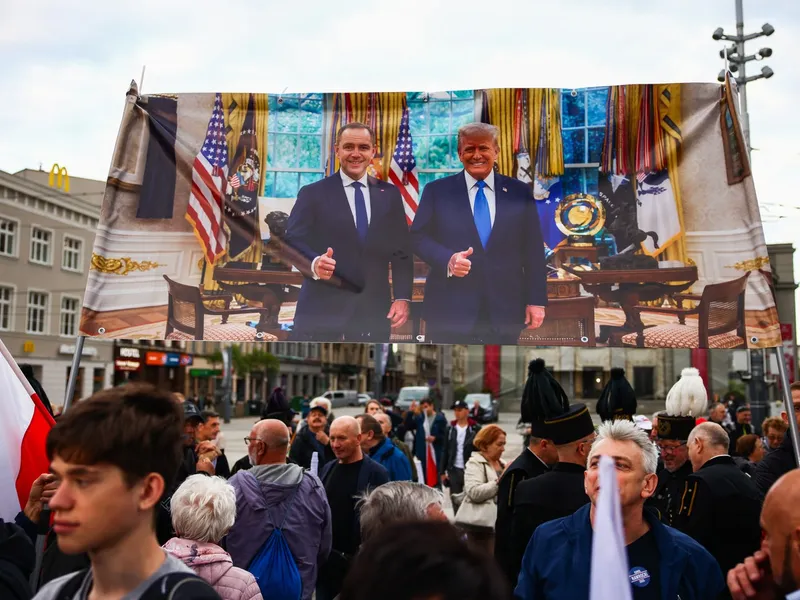 Naționalist-conservatorul Karol Nawrocki a fost susținut de Donal Trump Foto: profimediaimages.ro