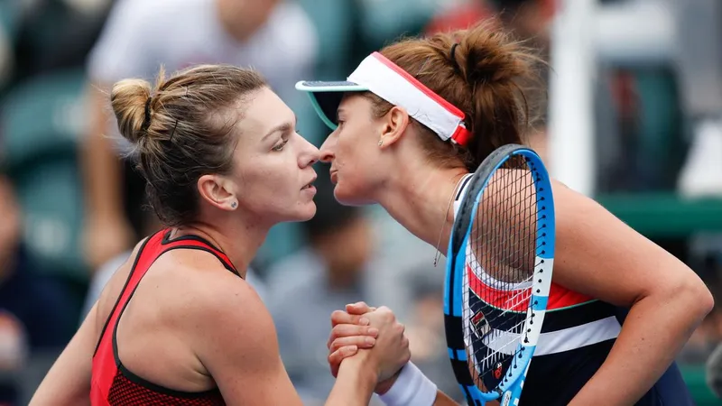 Halep și Begu - Foto: Prosport.ro
