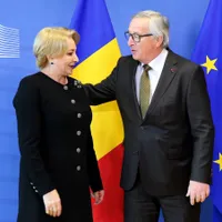 Viorica Dăncilă și Jean-Claude Juncker