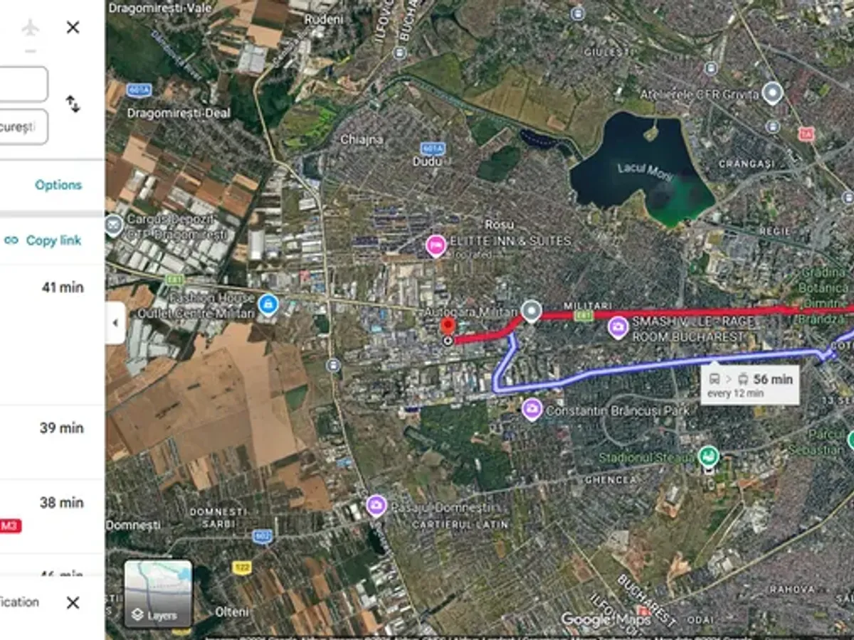 Drum Piața Romană - Militari, Preciziei - Foto: Google Maps