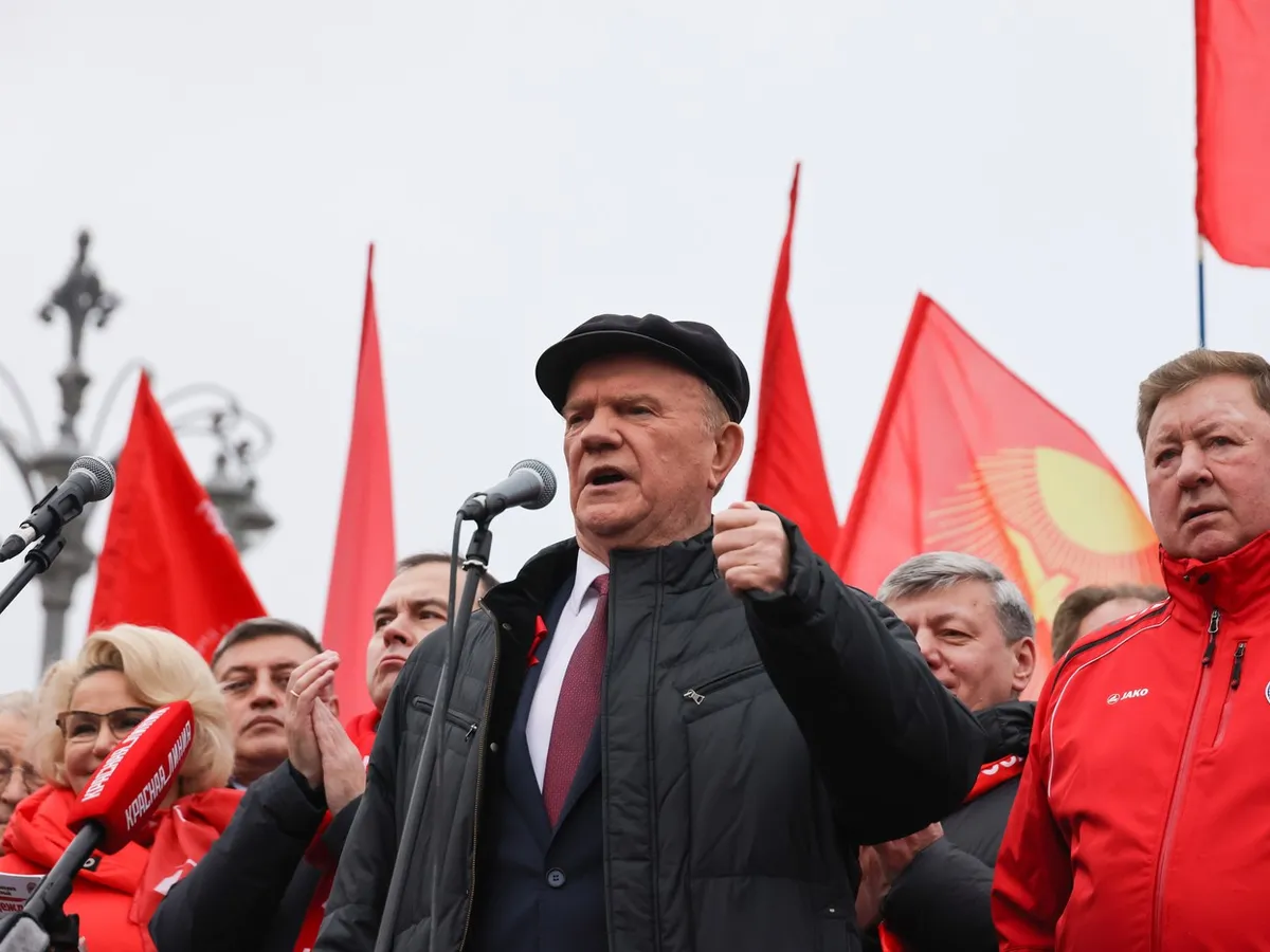 Gennadi Ziuganov, liderul Partidului Comuniștilor din Federația Rusă