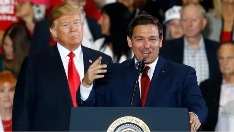 Donald Trump și Ron DeSantis- Foto: The Hill