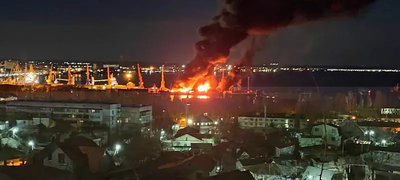 Atac cu rachete Storm Shadow asupra portului Feodosia - Foto: Profimedia Images