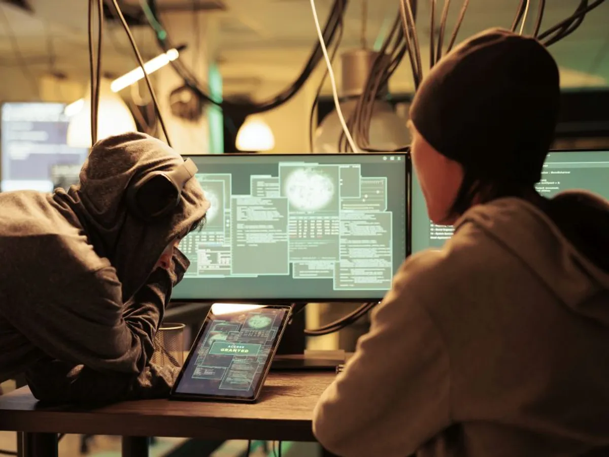 Hackeri la lucru, făcând infracţiuni - Foto: Freepik/ DC Studio