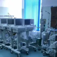 Secția ATI a Spitalului Clinic CF Witting, cum a arătat timp de două luni după declararea spitalului drept suport COVID. Sursa foto: Digi24