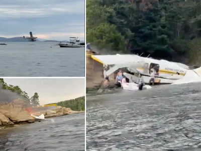 Un hidroavion cu 11 persoane la bord s-a prăbușit în Washington - Foto: X/@upuknews1